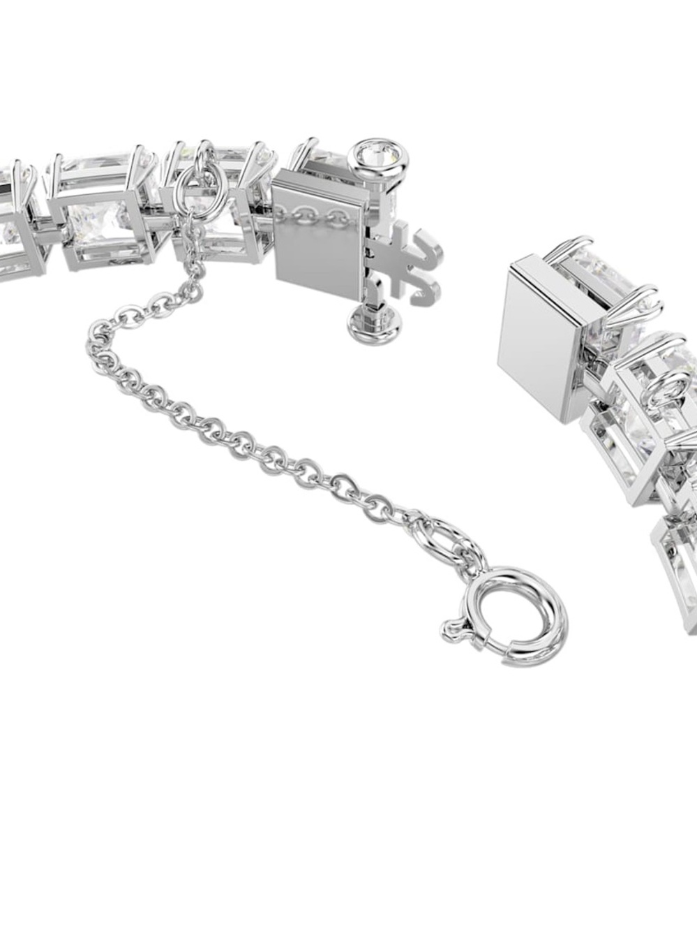 NWOT Swarovski Matrix Square-Set Tennis Bracelet - Picture 6 of 10